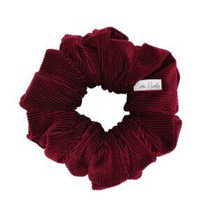 Velvet Cordory large Scrunchie, Burgandy Wine Scrunchy, Trendy Hair Accessories,